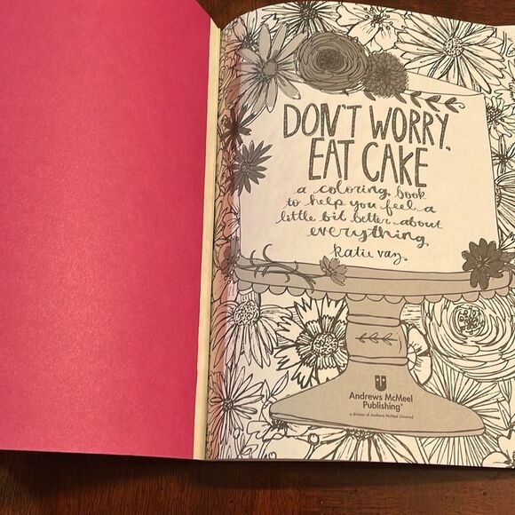 Don't worry Eat Cake Coloring Book - Picture 3 of 6